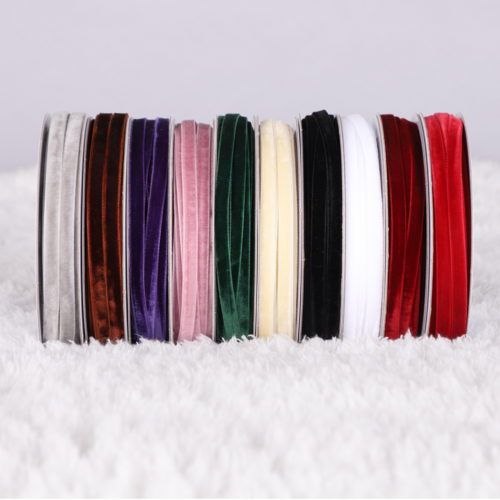 라인패키지 겨울시즌 크리스마스 벨벳리본 10color (10yd), 15mm, 화이트