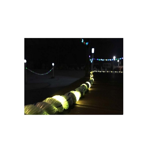 LED로프 스마트발광로프 야광 발광로프 캠핑 등산 반사 다용도 타프 로프 주차장라인 안전가드 빨래줄, 24MM 40M