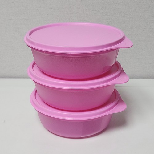 타파웨어 모듈러보울 반찬통 밀페용기 600ml 315, 핑크, 3개