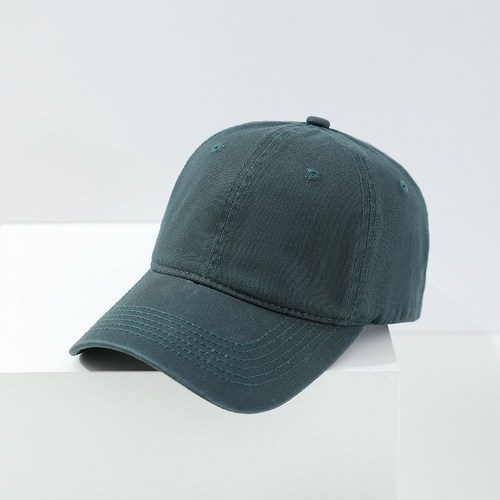 [초록네모] 남녀공용 무지 코튼 볼캡 모자 끈조절 Free Size