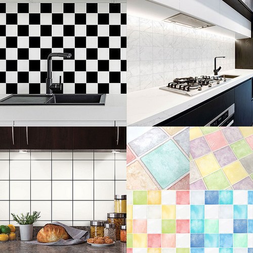 키친 주방 타일시트지, HWP-21624 (폭100cmX길이10cm)