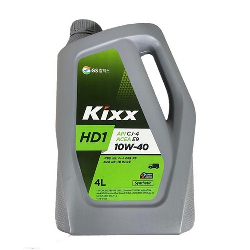 킥스 KIXX HD1 E9 CJ-4 4L 10W-40 고급 디젤 엔진오일, 1개