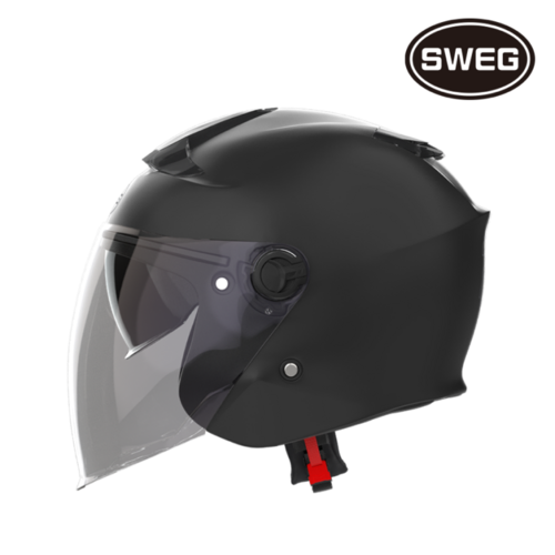 오토바이 헬멧(2024년형 최신상) RS-10 스웨그 헬멧 (1050g 초경량헬멧), 무광블랙, L