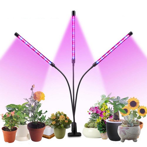 KELAKE USB 클립형 LED 식물 성장조명 화분 재배, 성장조명 3구, 1세트