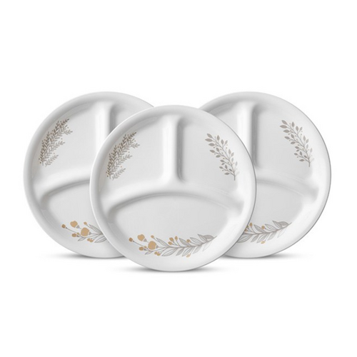 ****** 실버크라운 삼절접시, 혼합색상, 3개