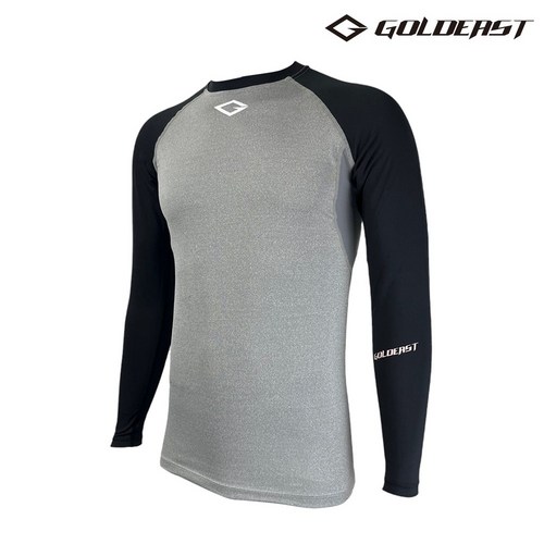 골드이스트 국내산 스포츠 기능성 윈드 언더레이어 긴팔 라운드 반목