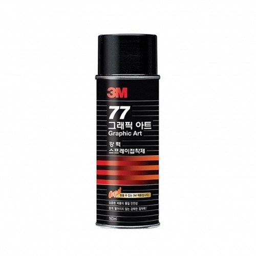 3M 스카치 강력스프레이접착제 155ml #77 77풀, 3M 77그래픽아트 155ml, 1개