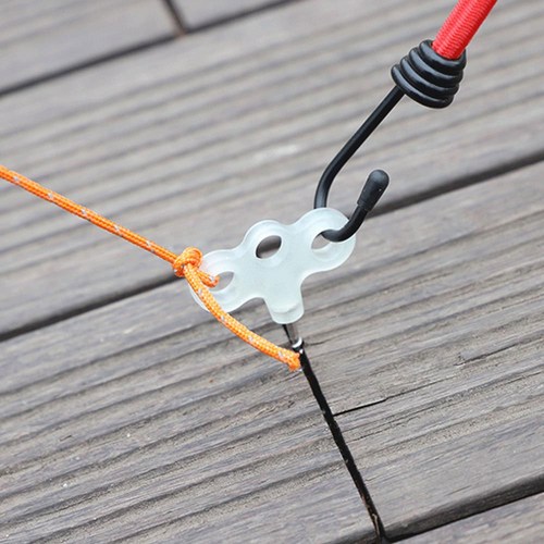 카르쉐 캠핑용 텐트펙 앵커팩 타프 데크 나사팩 강력 고정 야광 와이어 후크고리 용품, 블랙, 1개