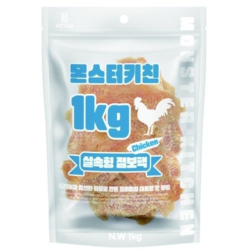 강아지간식 1kg - 안심 스테이크, 1개, 닭