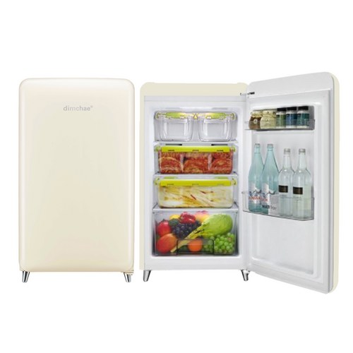 공식인증점 딤채 스탠드형 쁘띠김치냉장고 100리터 1룸 탈취기능 투명용기포함, WDS10KTACCF