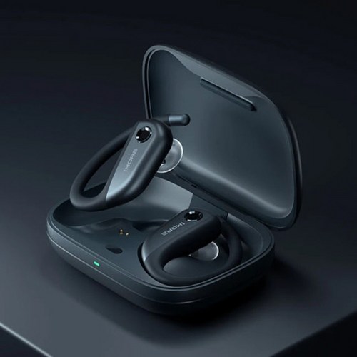 [1MORE] 원모어코리아 정품 오픈핏 FIT 블루투스 무선 이어폰 S50 블루투스 5.3 운동 귀걸이형 스포츠 이어폰, 블랙(그레이)