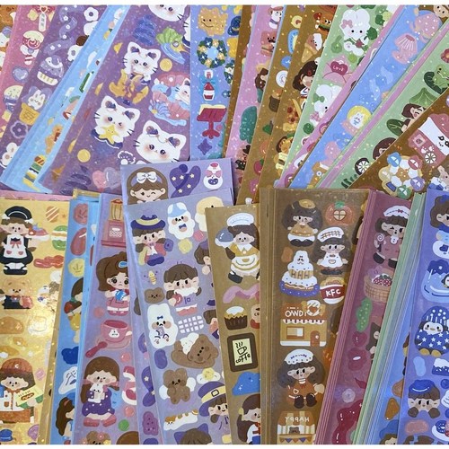 감성아트몰 무중복 100장 200장 홀로그램 방수 씰스티커 세트, 씰스티커100장