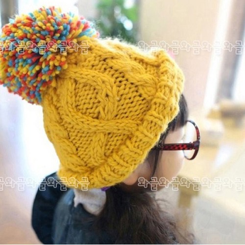 [앙디] 모자 컬러왕방울 (J026)_(털모자 겨울모자 아동모자 귀달이모자 비니모자 남아모자 여아모자 유아모자 아기모자)
