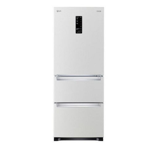 LG전자 디오스 김치톡톡 327L 스탠드형 3도어 김치냉장고 방문설치, 화이트, K338W141