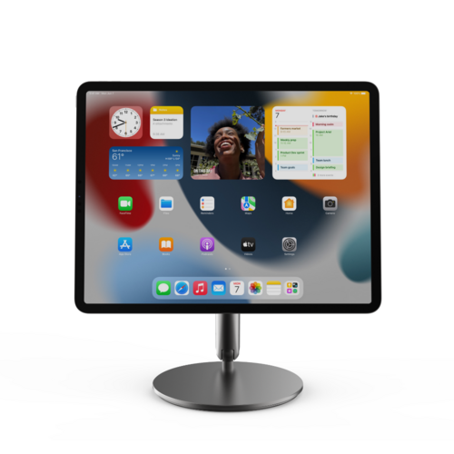 니케 접이식 회전 휴대용 아이패드 마그네틱 거치대, 스페이스그레이, 아이패드프로 3/4/5/6세대 12.9인치