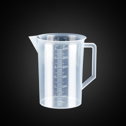 싱글레이드 튼튼한 PP 비커, 3000ml, 1개