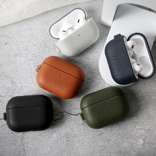 플래나 에어팟프로2 가죽 케이스, 5.뉴포트 블루, 에어팟프로1세대