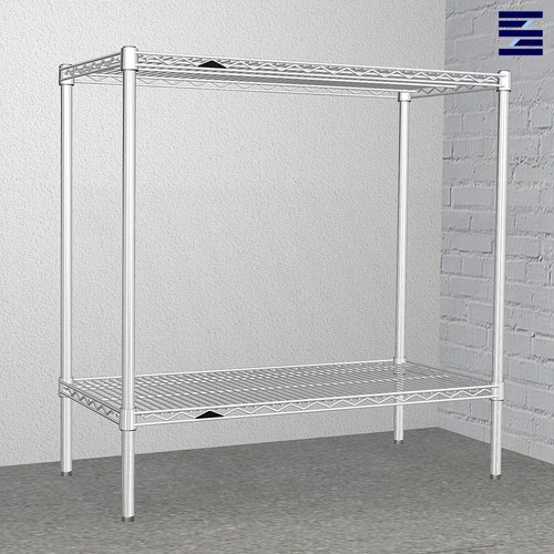 시그널블루 국산 25파이 MS760 460x760 산업용 메탈랙 수납 선반 250kg, 선택05 460x760 높이 900 2단