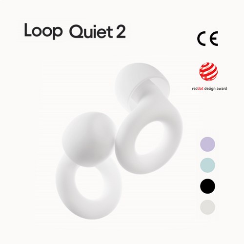 Loop 룹 콰이어트 신규컬러 수면용 이어플러그, 화이트, 1개, 1개입