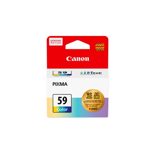 캐논 정품잉크 CL59컬러 E409 E489, 정품_CL59컬러, 1개입