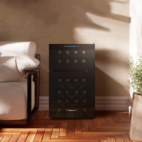 매직쉐프 와인셀러 24병 와인냉장고 상하분리 저장고 MEW-HT24DB, 단품, 단품