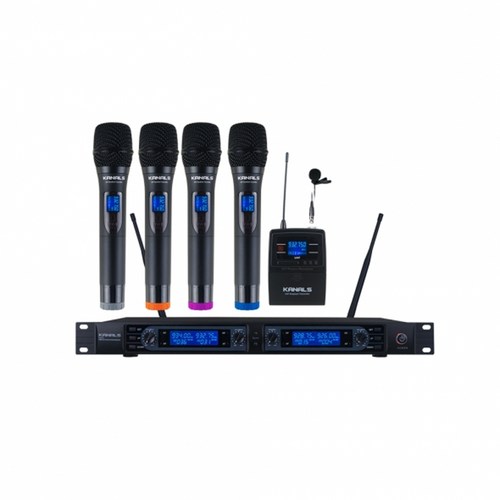 BK-4200 강의용 900MHz 4채널 무선마이크 시스템, 핀4개