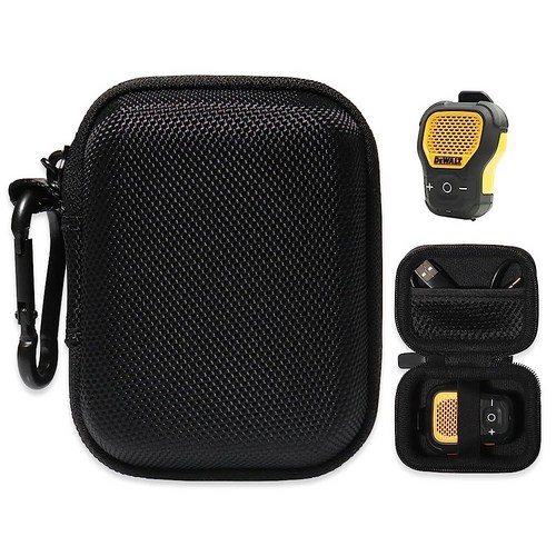 Alltravel DEWALT 웨어러블 블루투스 스피커용 울트라 슬림 케이스 마그네틱 클립온 무선 Jobsite Pro 방수 휴대용 스피커, Alltravel DEWALT 웨어러블 블루투스 스피커