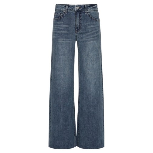 게스 여성용 로우라이즈 브러쉬 와이드 데님 팬츠 YP1D0045DBL24