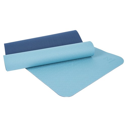 제로투헤라 미니멀 TPE 논슬립 트레이닝 양면 요가매트, 블루  네이비, 1개