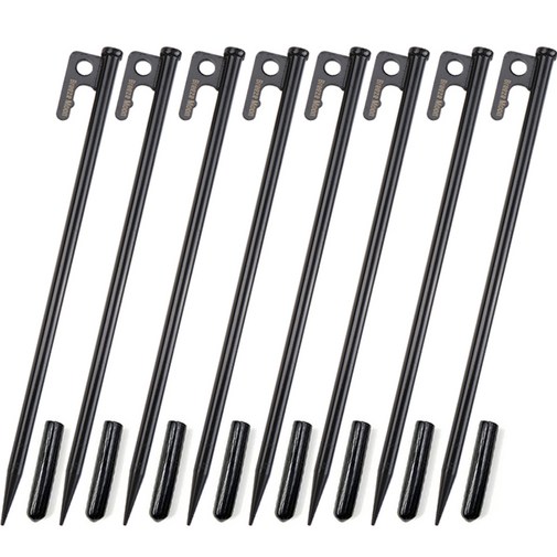 브리즈문 S45C 스프링강 고강도 단조팩 블랙 30cm 8p  보관용 캡