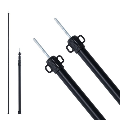 MOON LENCE 슬라이드폴대 타프 폴대 풀스펙 적용 4단무극조절 최대 지름 31mm 방풍 변형되지 않음 캠핑용품 부품 두랄루민 1세트, 1개