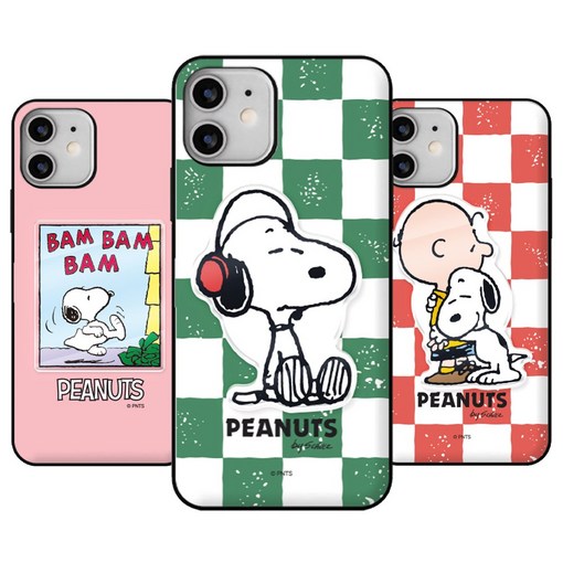 스누피 친구들 아크릴 스마트톡 자석 카드 범퍼 케이스 갤럭시 S25 플러스 울트라