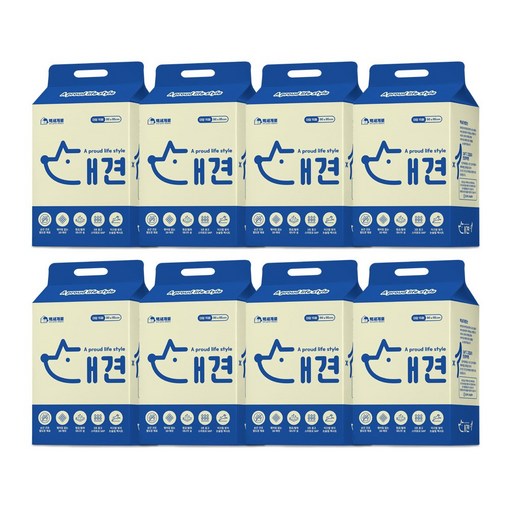 백세개로 대견패드 배변패드 중형 240매, 8팩, 15개입