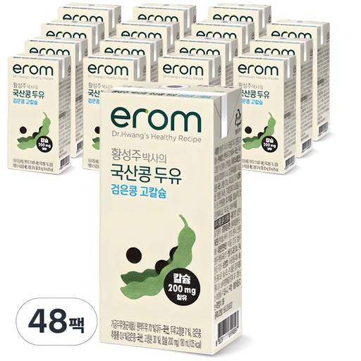이롬 황성주 국산콩 검은콩 고칼슘 두유