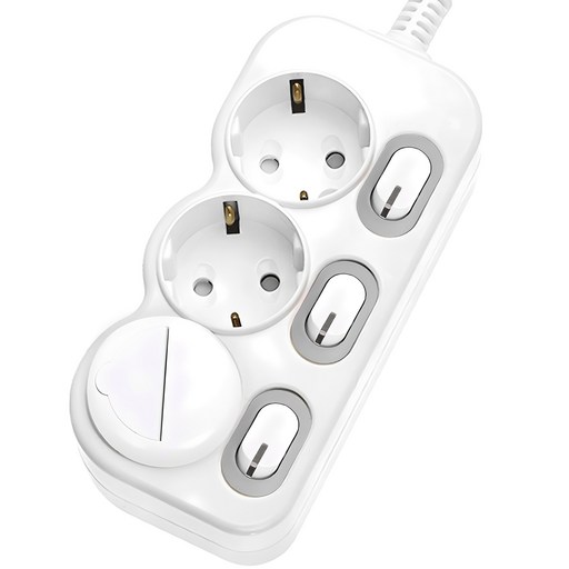 에코파워탭 LED 스위치 개별 절전형 멀티탭 3구 EPM 203N