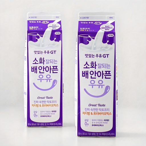 남양유업 맛있는우유GT 소화 잘되는 배 안아픈 저지방 & 프리바이오틱스 우유