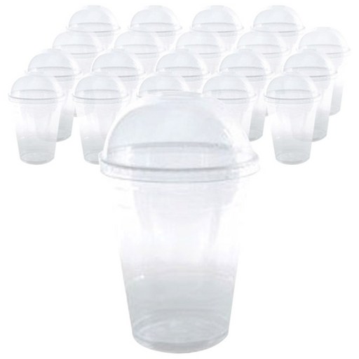 디저트 컵 20p + 돔뚜껑 20p 세트