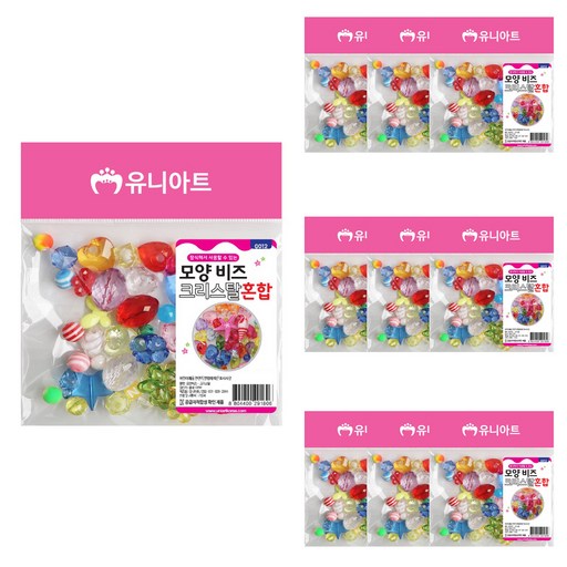 유니아트 G012 모양비즈 크리스탈혼합