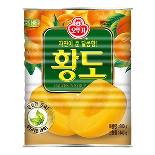 오뚜기 황도 반절 통조림
