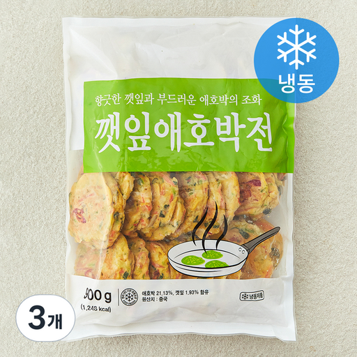 세미원 깻잎애호박전 30개입 (냉동)