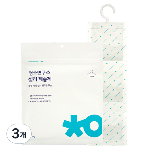 청소연구소 젤리 제습제 옷걸이형 4p