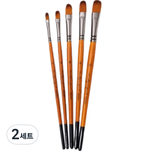 리라 우드 수채화 브러쉬 둥근붓 5종 세트