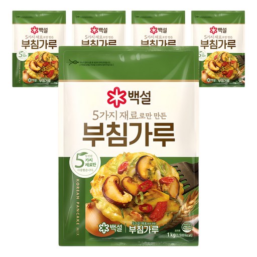 백설 5가지 재료로만 만든 부침가루