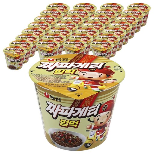 농심 짜파게티 범벅 미니 컵라면 70g