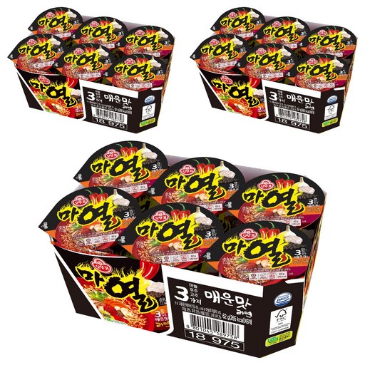 오뚜기 마열라면 컵 62g