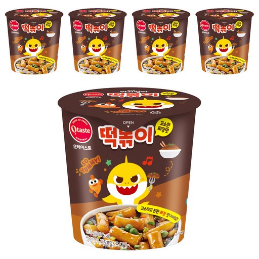 오테이스트 핑크퐁 아기상어 떡볶이 고소한 짜장맛
