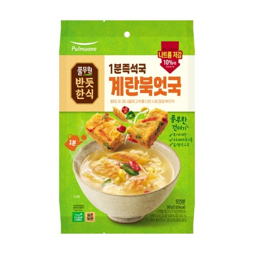 풀무원 1분즉석국 계란북엇국