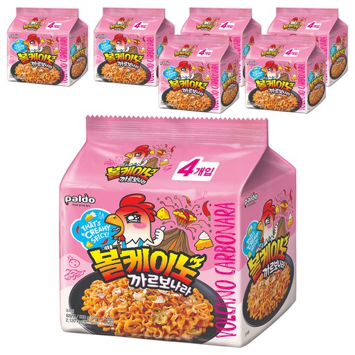 팔도 볼케이노 까르보나라 볶음면 130g