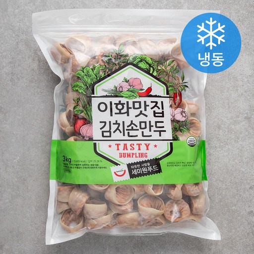 세미원 이화맛집 김치손만두 (냉동)