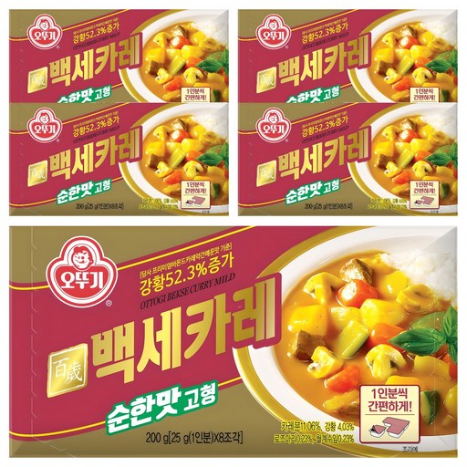 오뚜기 백세카레 고형 순한맛